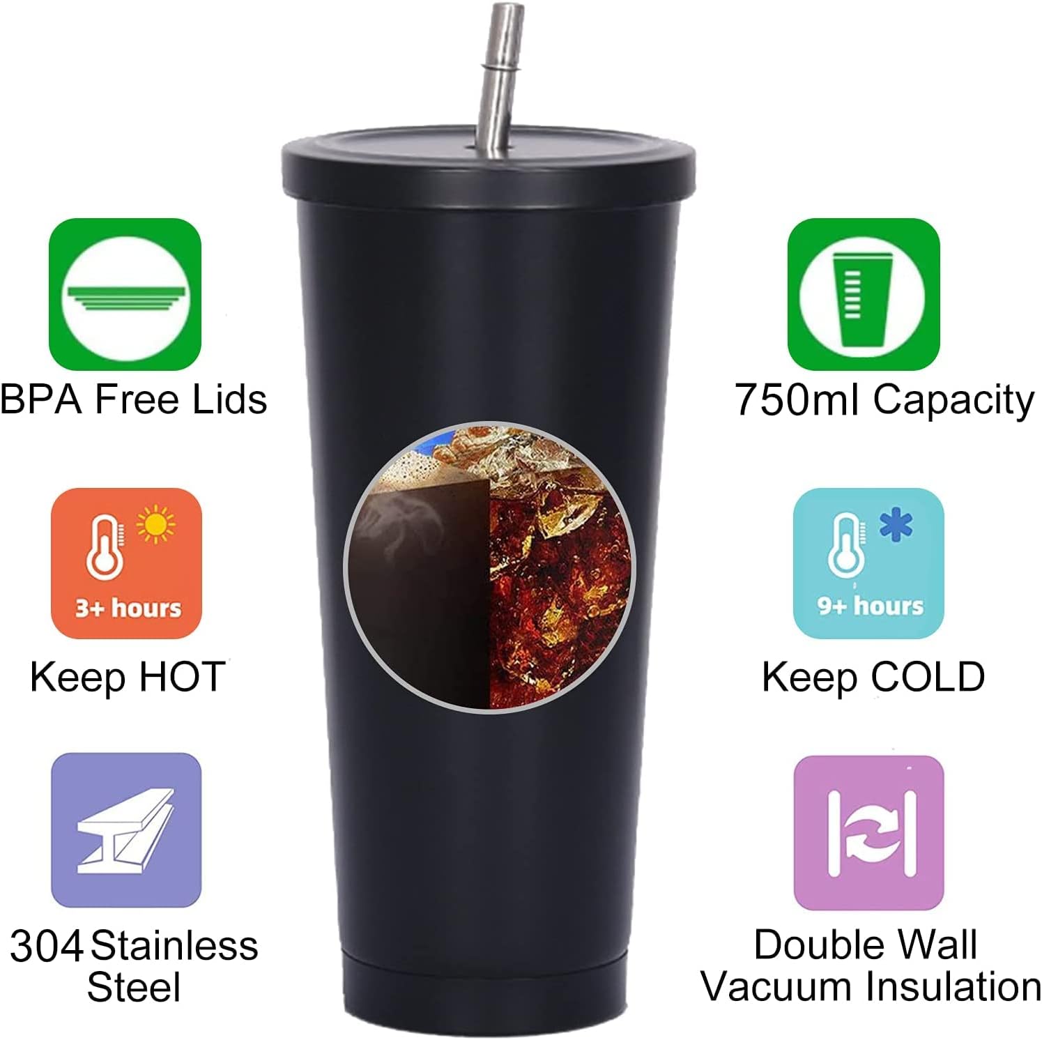 Xbloom Coffee Tea - Copo Térmico de 750ml com Dupla