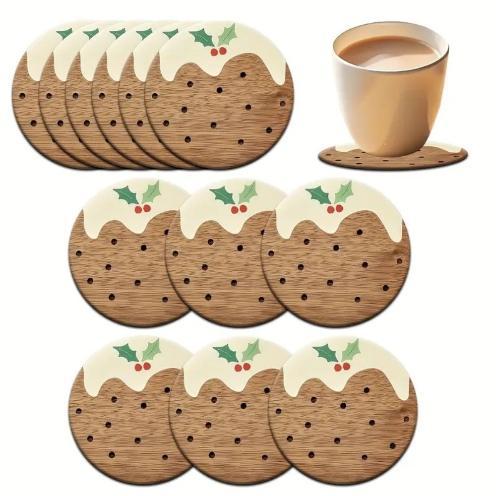 Xbloom Coffee Tea - Conjunto de Porta-Copos de Madeira Estilo