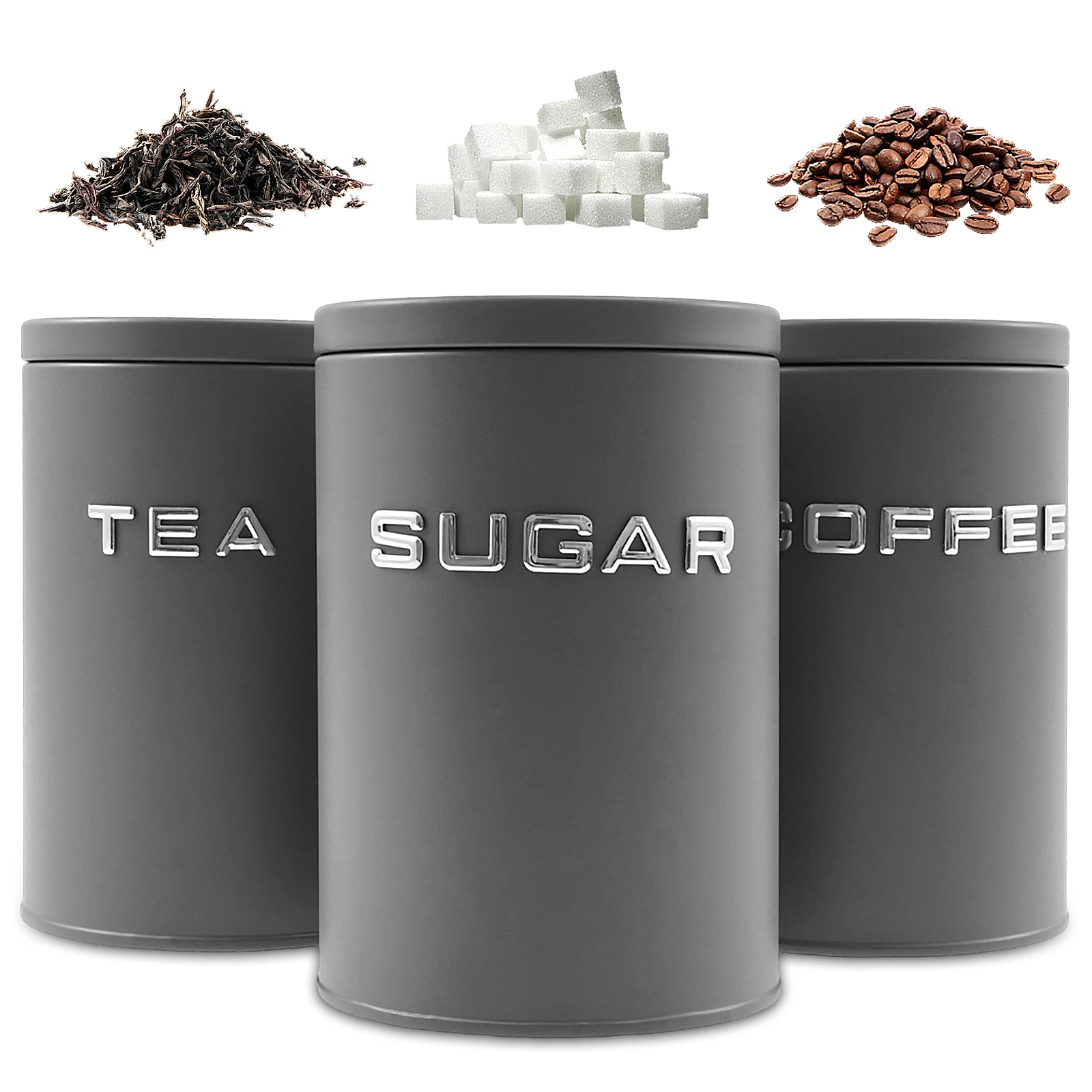 Coffee Tea And Sugar Set - 3 pçs chá café açúcar vasilha
