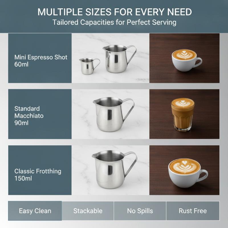 Jarra de aço inoxidável para e - Barista Milk Jug avaliação e preço