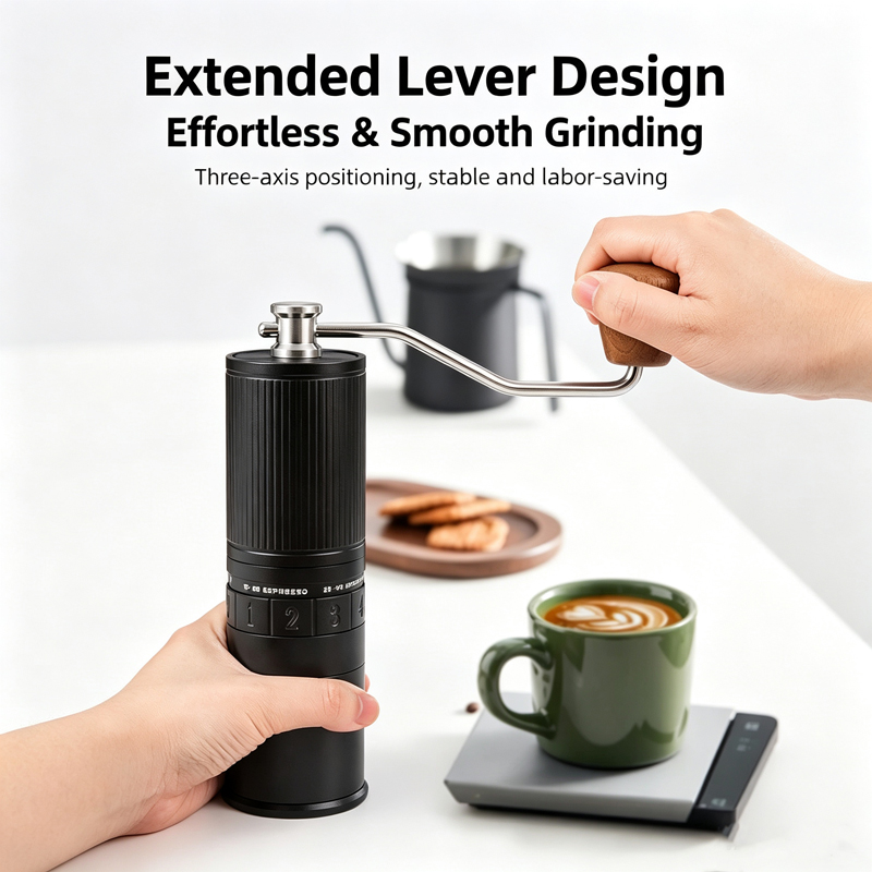 Moedor de café manual, moedor  - Burr Hand Grinder avaliação e preço