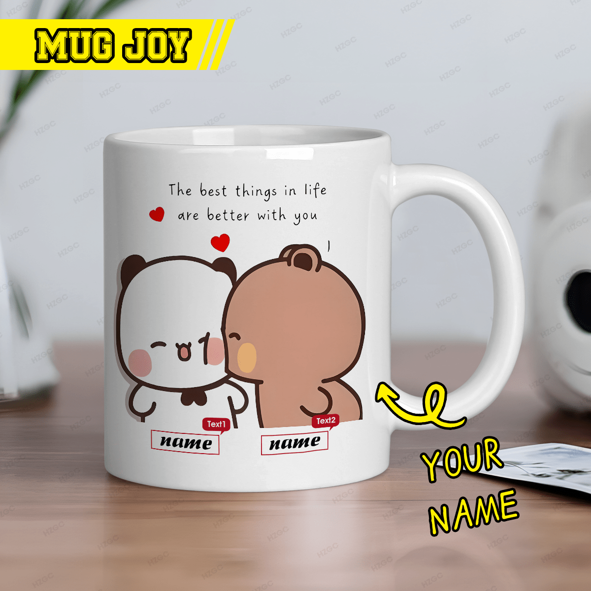 1 Caneca de cerâmica personali - Coffee Tea Name avaliação e preço