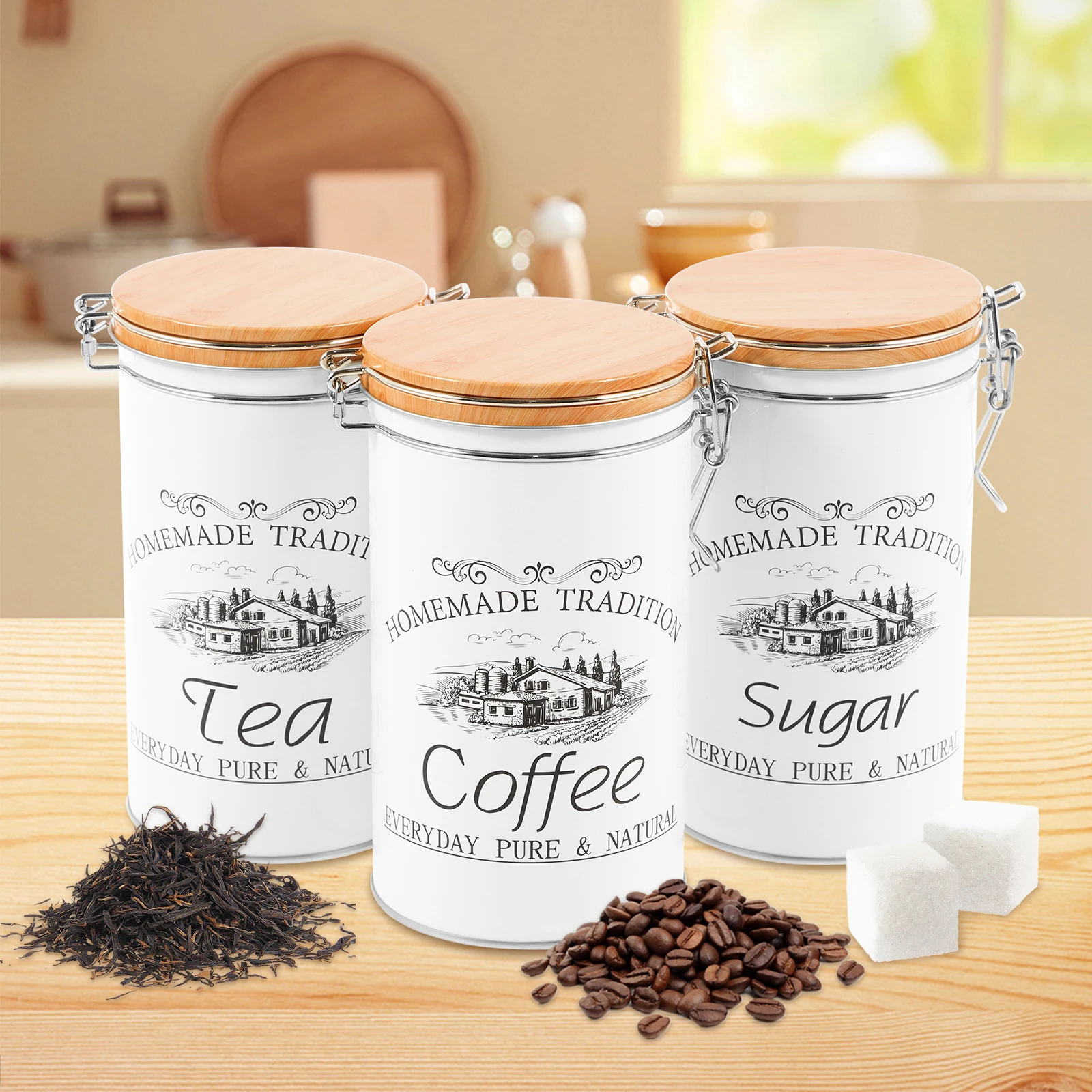 3 pçs/set chá café açúcar vasi - Coffee Tea And Sugar Set avaliação e preço