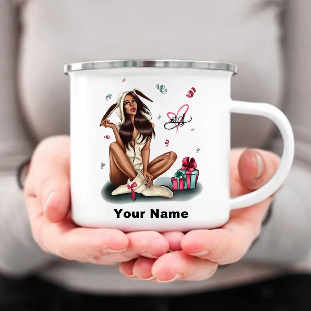 Caneca personalizada do esmalt - Coffee Tea Name avaliação e preço