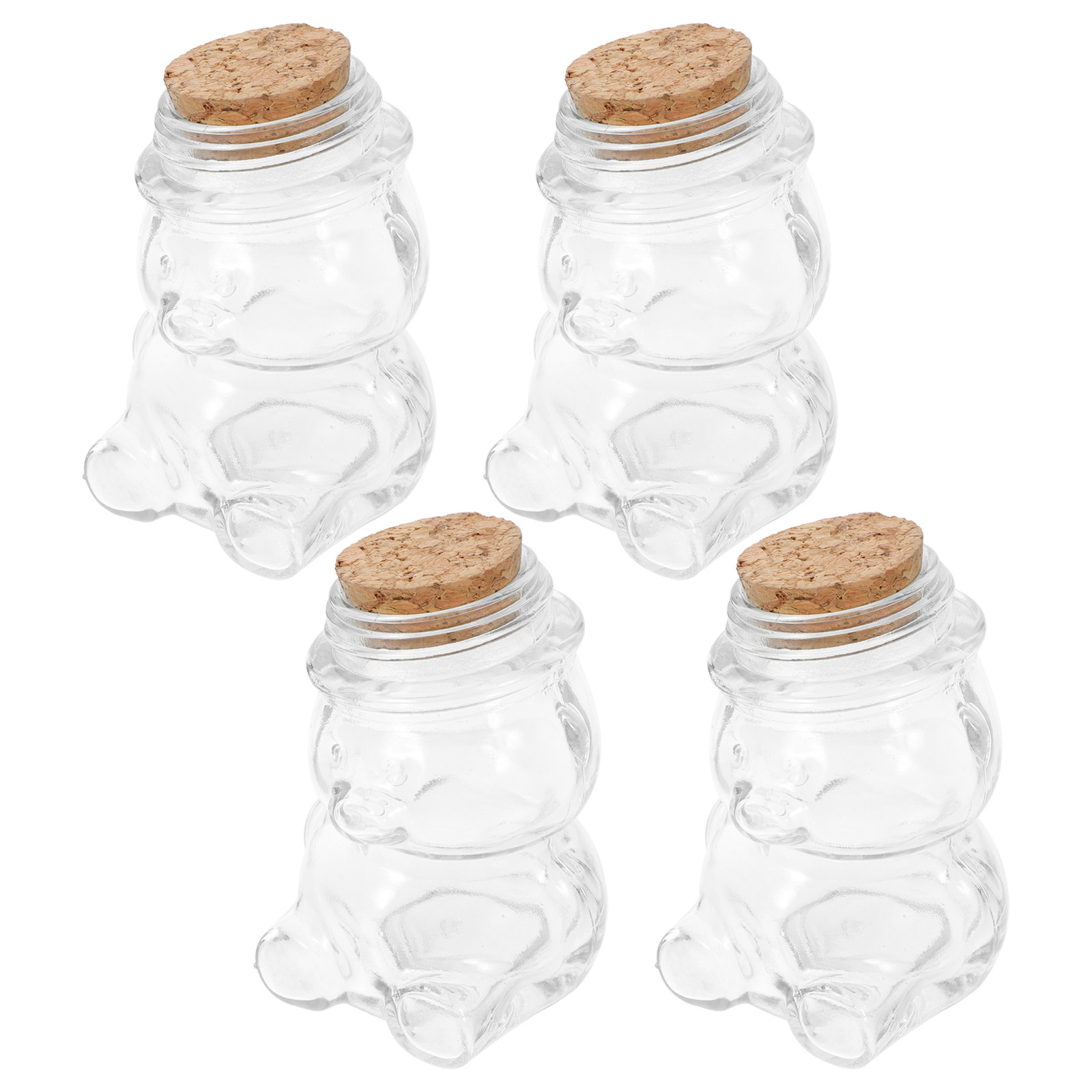 Conjunto de 4 potes de vidro t - Coffee Tea Sugar avaliação e preço