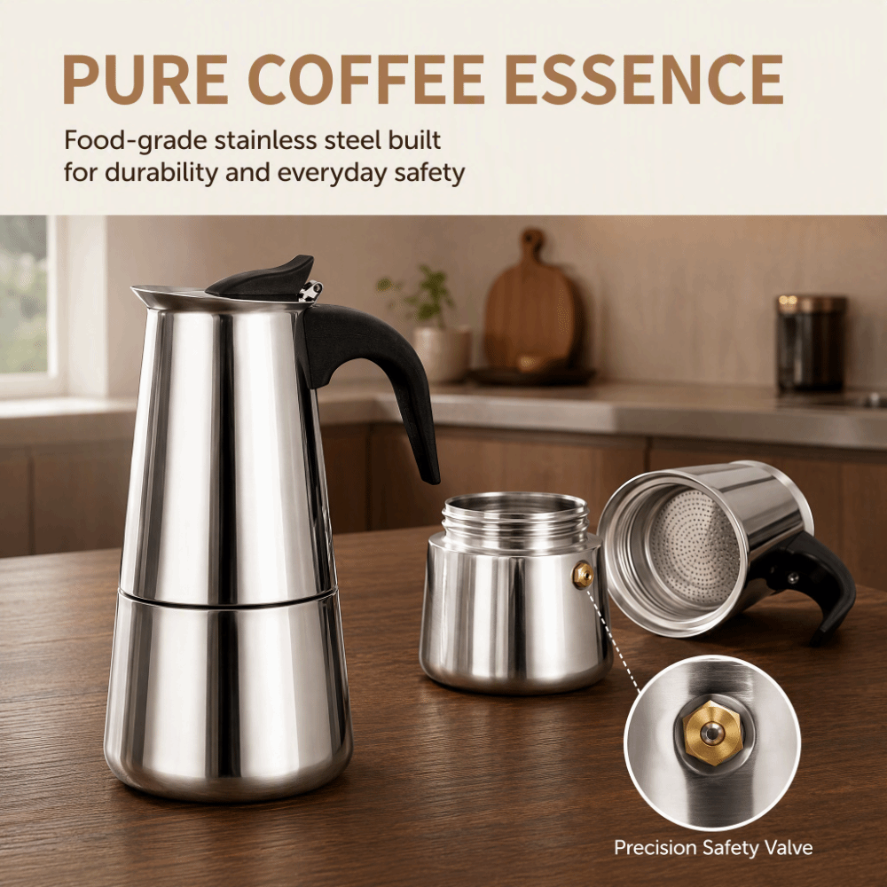 Cafeteira de Mocha em Aço Inox - Moka Pot Stove avaliação e preço
