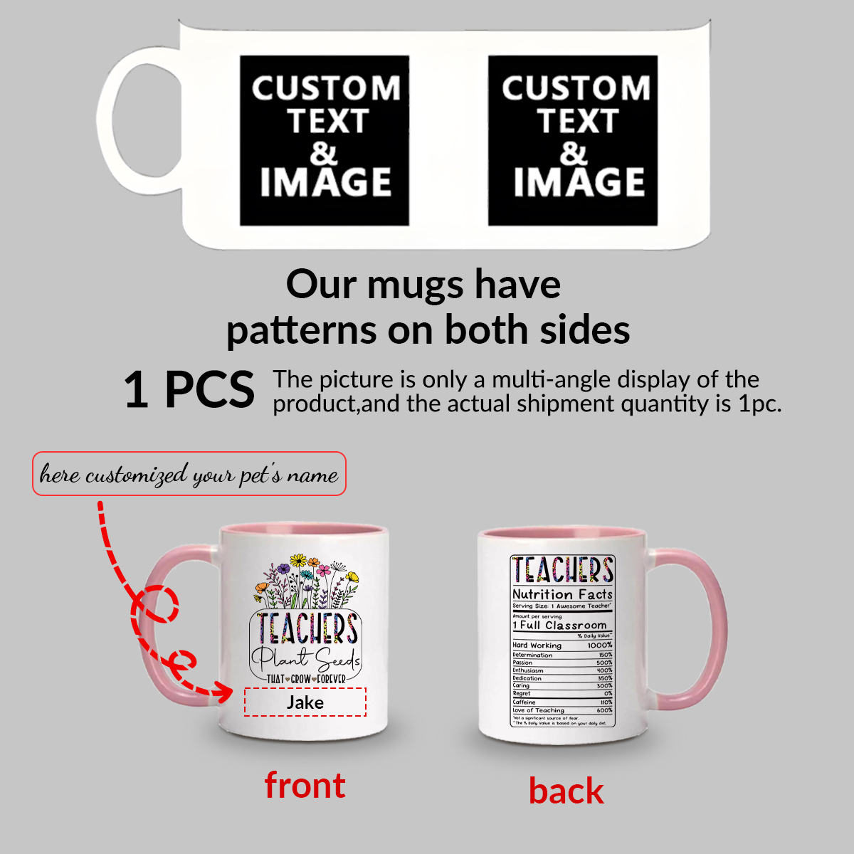 1pc Personalizar Nome Copos de - Coffee Tea Name avaliação e preço